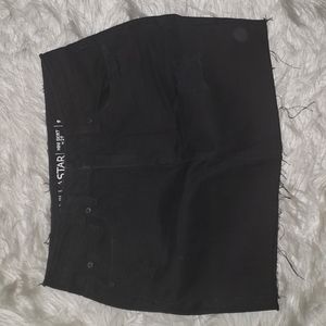 Black Denim Mini Skirt- Size 9